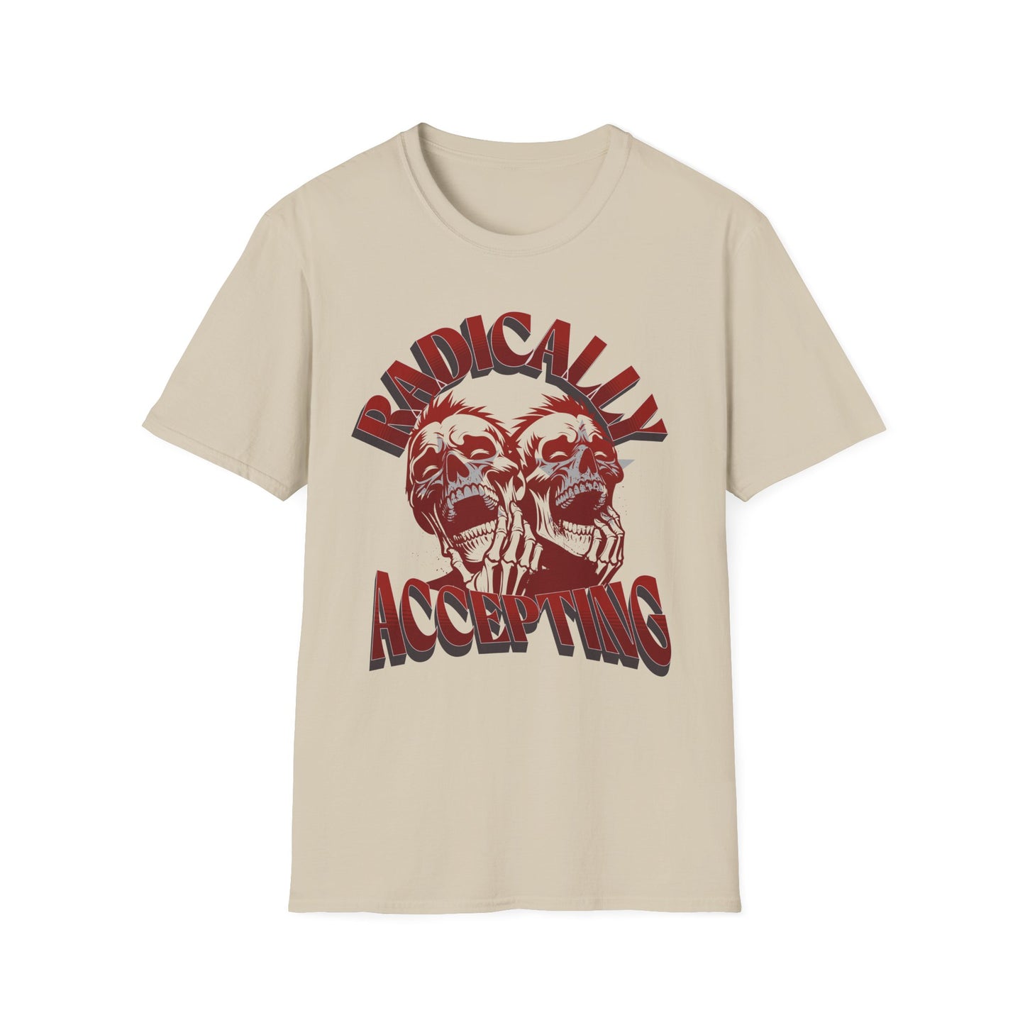 Radically Accepting- Red Skulls