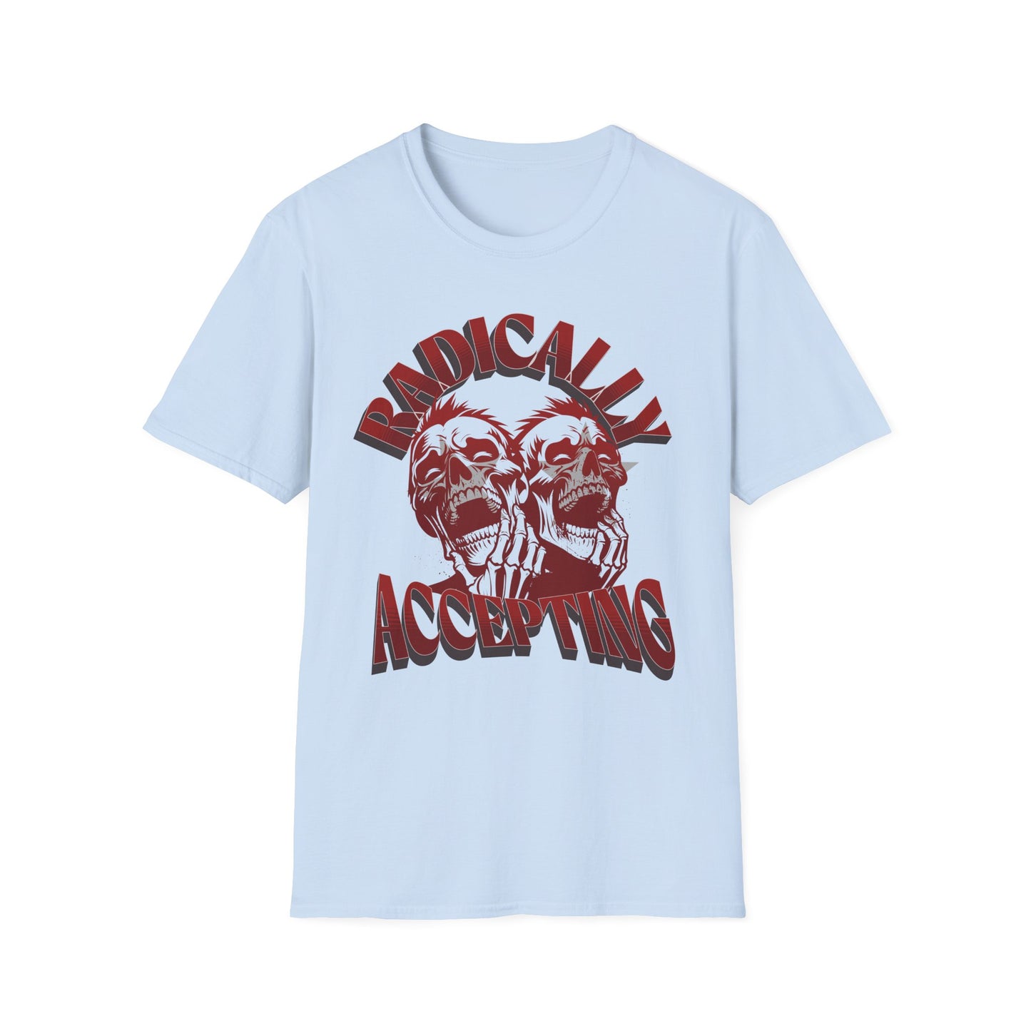 Radically Accepting- Red Skulls