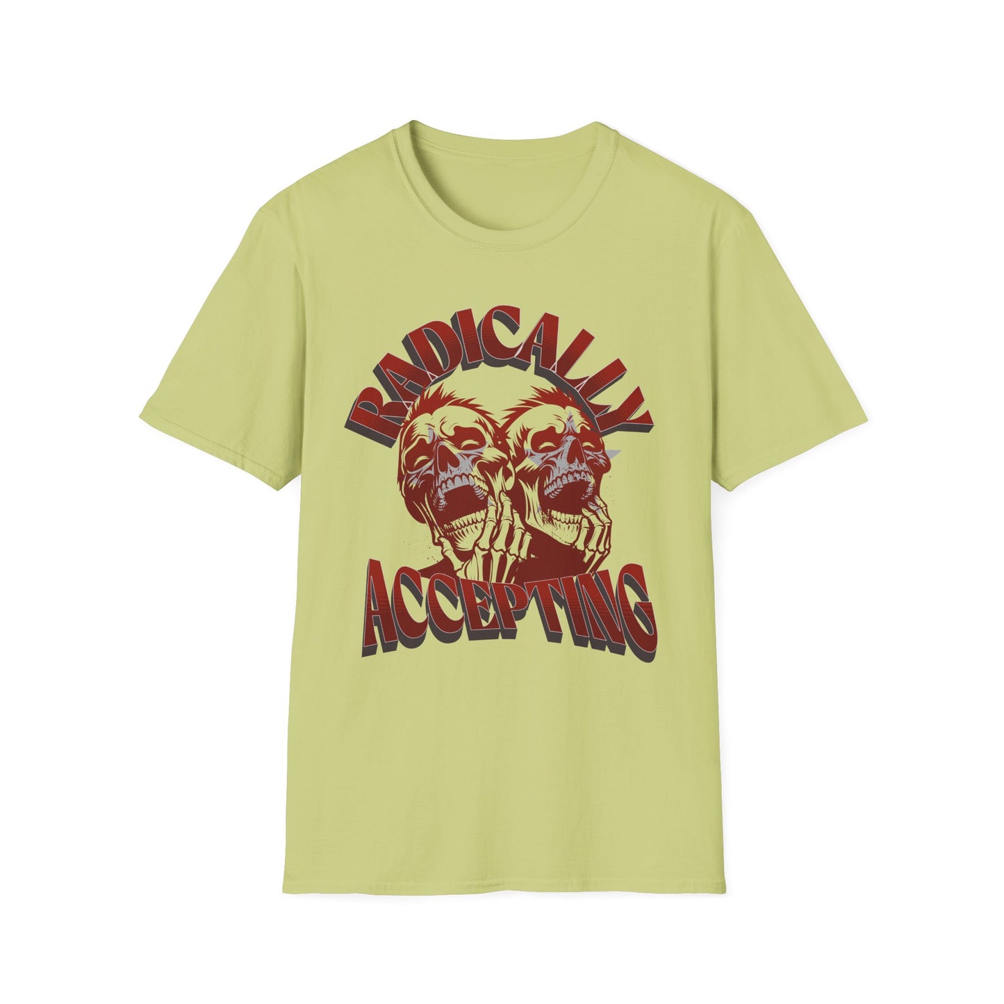 Radically Accepting- Red Skulls